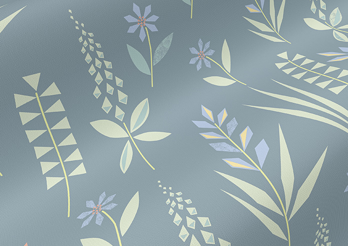 Woodland Phlox, Blue - Twist&Fit Roller Blind - Image 4
